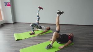 09 Урок. Силпил. Пилатес силовая. Олег Кукумань и Ольга Дерендеева #fitness #pilates