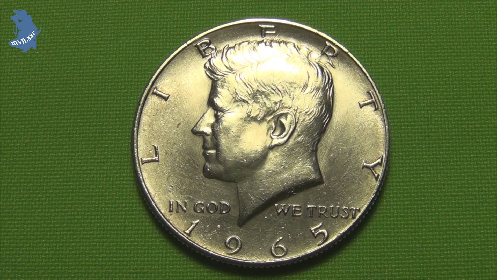 50 центов 1965 года, полдоллара серебро . Филадельфии.Кеннеди, США.#841 смотреть онлайн
