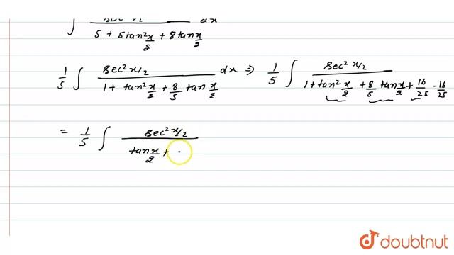 फलन `int(dx)/(5+4 sin x)` का x के सापेक्ष समाकलन कीजिए । смотреть онлайн