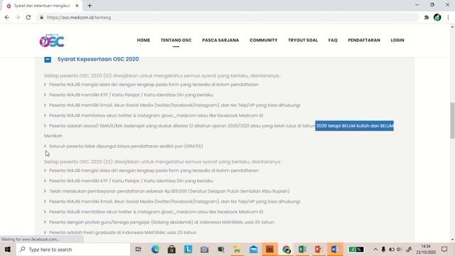 Beasiswa OSC, S1 & S2 GRATIS