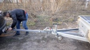 Удлинитель дышла (сцепки) для прицепа своими руками.mp4