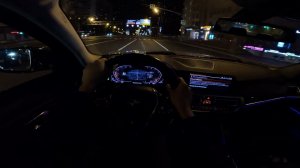 2021 BMW 318I G20 / БМВ 318и Г20 2.0 турбо автомат 156 л.с. | Ночной тест-драйв от первого лица