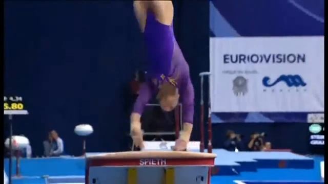 Roxana Popa Nedelcu 13 EURO CHAMPIONSHIPS AA VT 5.8 14.633 смотреть онлайн