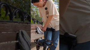 Костыль под колено. Реабилитация после перелома. Костыль свободные руки. Аренда. Травма голеностопа