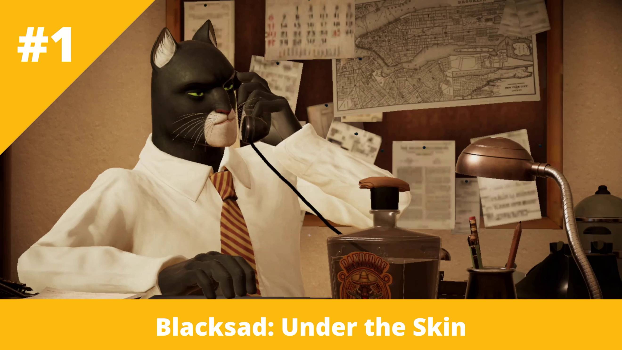 Blacksad: Under the Skin (PS4) - 1 - Кот-детектив