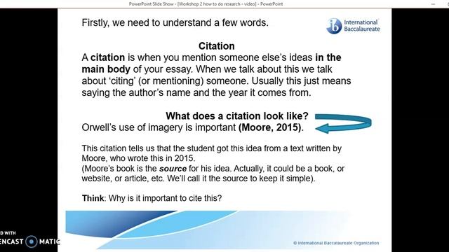 How to do references and citations in your IB Extended Essay смотреть онлайн