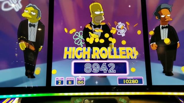 BIG WIN!!! TONS OF WILDS!!! The Simpsons Slot Machine featuring Scrat-Cha-Pa-Looza Feature смотреть онлайн