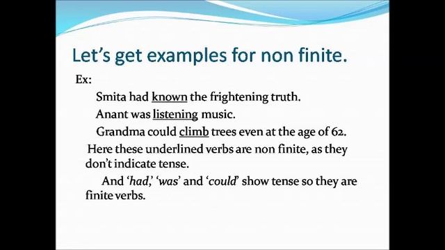 finite and non finite video смотреть онлайн
