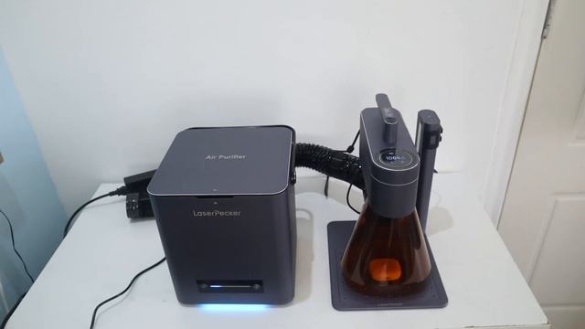 LaserPecker 4 Review:  Air Purifier, Slide Extension, Rotary Extension, And Protections Cover