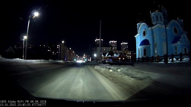 Ночная съемка видеорегистратор iBOX Alpha Wi-Fi смотреть онлайн