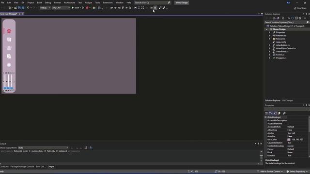C# Modern Concept Menu Design in Windows Forms смотреть онлайн