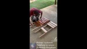 Лайфхак. Складное кресло из поддона