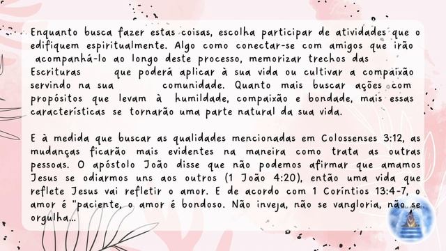 Como se revestir de características compatíveis com a nossa identidade em Cristo? смотреть онлайн