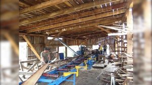 видео работы пилорамы ЦДС-1100 на производстве