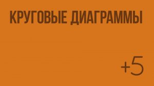 Круговые диаграммы. Видеоурок по математике 5 класс