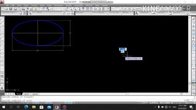 AutoCAD 2010 (Session 12) [Ellipse, Ellipse Arc] смотреть онлайн