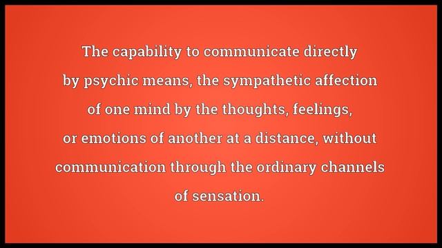 Telepathy Meaning смотреть онлайн