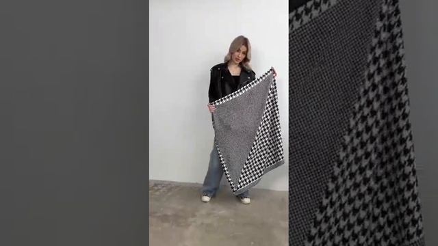 Стильна шовкова хустка гусяча лапка смотреть онлайн