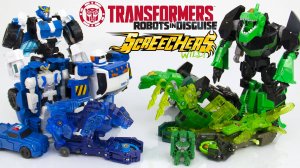 Зеленые роботы против Синих роботов. Игрушки Трансформеры для детей.