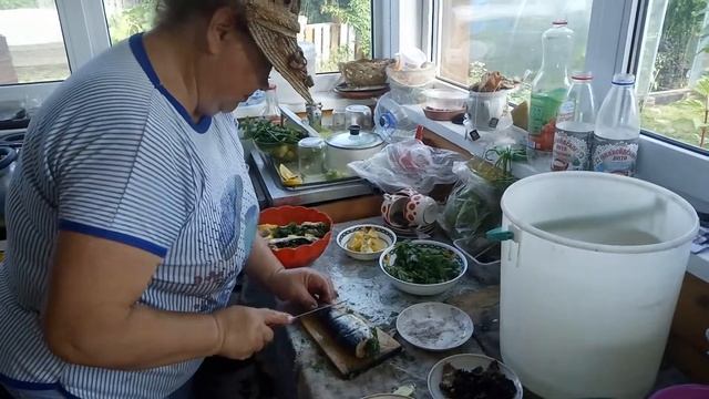 Г. Сокол.24.08.2018. Готовим рыбу на даче. смотреть онлайн