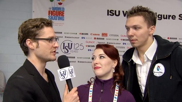 Ekaterina Bobrova / Dmitri Soloviev (RUS) Short Dance Interview смотреть онлайн