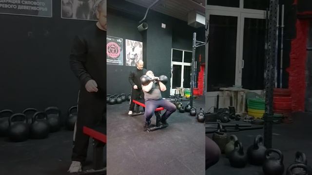 АЛЕКСАНДР ШУЙСКИЙ. ЖИМ ГИРЬ ПО 3½ ПУДА ЛЁЖА. СИЛОВОЕ ГИРЕВОЕ ДЕВЯТИБОРЬЕ. TH 57 KG KETTLEBELLS BP смотреть онлайн