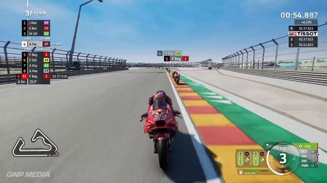 MotoGP 24 - Augusto Fernandez - Sprint & Main Race - Sokol Circuit - Fuel Management - Gameplay
