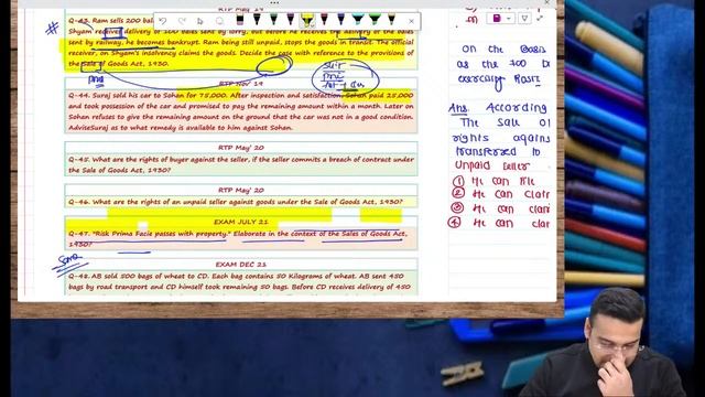 Question Discussion & Answer Writing: The Sale of Goods Act, 1930 Part 3 | CA Foundation Dec23 смотреть онлайн