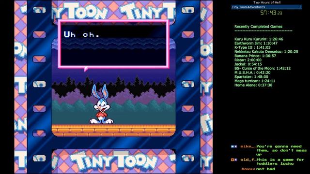 2HoH - Tiny Toon Adventures: Buster Busts Loose! смотреть онлайн