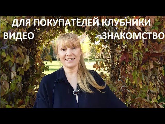 Видео - знакомство для покупателей клубники. смотреть онлайн