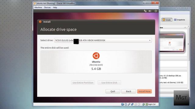 How To Install Ubuntu 10.10 In Virtual Box (Mac or PC) смотреть онлайн