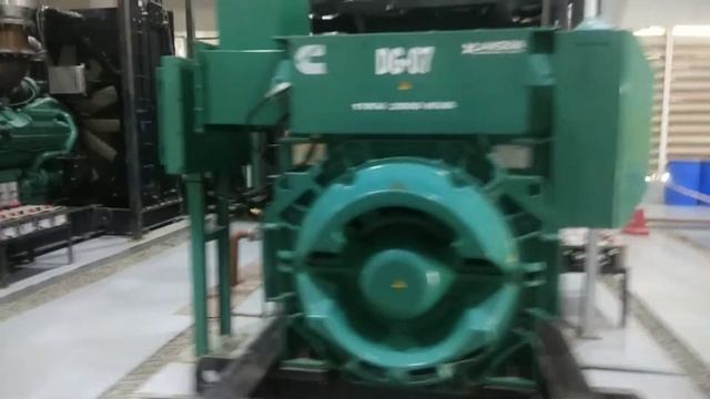 Diesel Generator (DG) 11kv 2000kva running😳 start and stop sound😱 radiator fan rotation🙄 смотреть онлайн