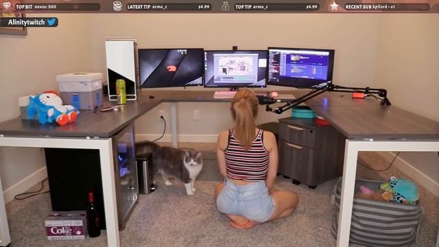 Twitch Fails Hot Streamer Alinity Showing Butt