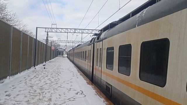 Электропоезд ЭП2Д-0150 "ЦППК" с сообщением Быково-Москва(Казанский-Вокзал). смотреть онлайн