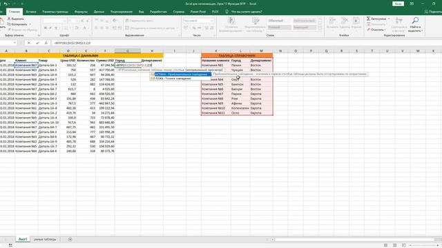 Excel для начинающих. Урок 11 Функция ВПР за 8 минут смотреть онлайн