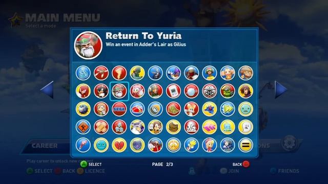 Sonic & All-Stars Racing Transformed (360) - All Stickers смотреть онлайн