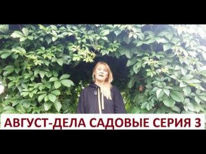 Август - дела садовые серия № 3
