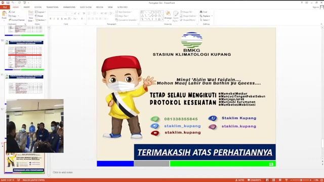 Workshop Disain dan Piloting Model Informasi Peringatan Dini dan Mekanisme Diseminasi Ancaman Benc смотреть онлайн