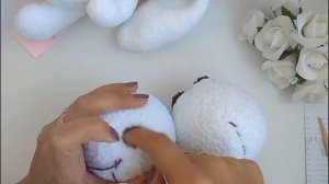 МК // Как связать ЗАЙКУ крючком // ТУЛОВИЩЕ // ЗАКЛЮЧИТЕЛЬНАЯ ЧАСТЬ