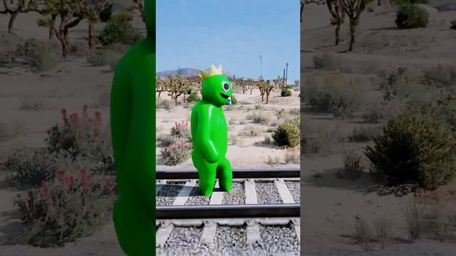 GREEN meets Thomas The Train Engine #shorts смотреть онлайн