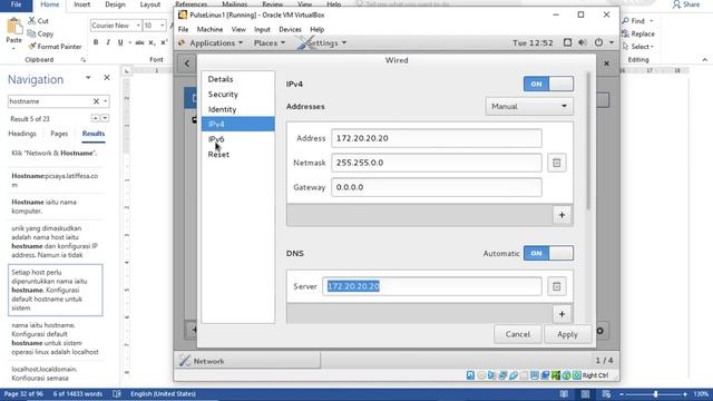 Setup Centos IP hostname domainname смотреть онлайн
