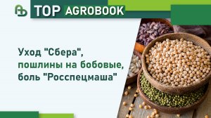 Уход «Сбера», пошлины на бобовые, боль «Росспецмаша» | TOP Agrobook: обзор аграрных новостей