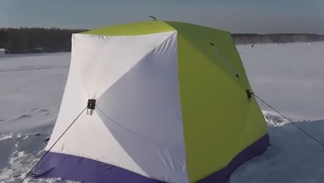 Палатка СТЕК КУБ-3 трёхслойная. Обзор. смотреть онлайн