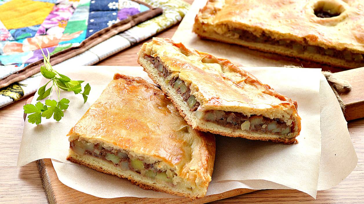 Курник с курицей и картофелем смотреть онлайн