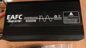 Тест инвертора EAFC 4000 вт с нагрузкой 2.2 квт
