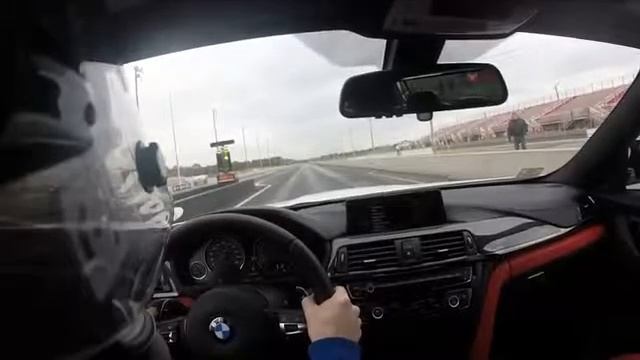 Stock AMG E63 S vs BMW M3 w/tune, downpipes, and meth. смотреть онлайн
