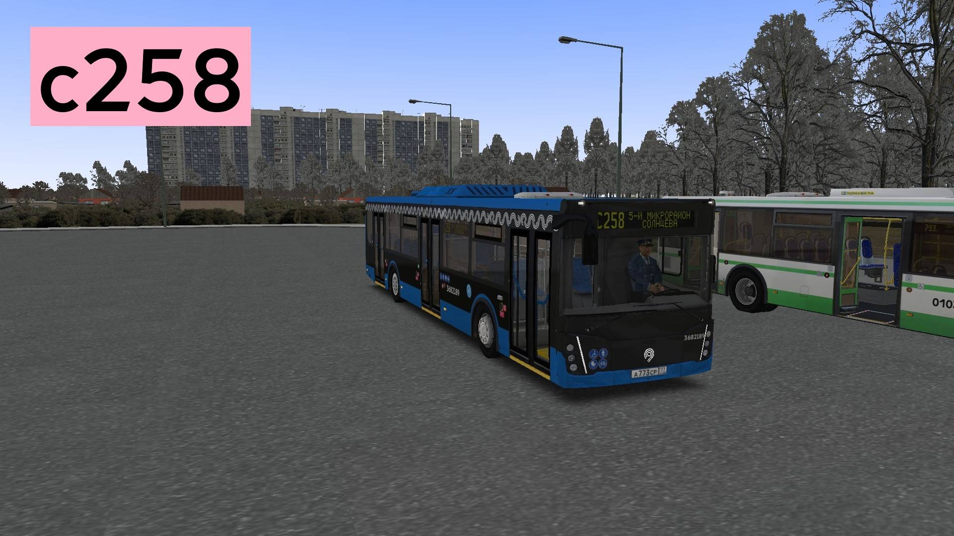 OMSI 2: Автобус №с258 5-й микрорайон Солнцева - Улица Федосьино смотреть онлайн