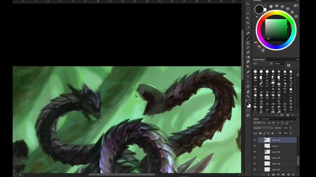 Magic : The Gathering Art - Darksteel Hydra смотреть онлайн