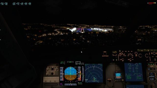 Ночная посадка в Сочи Airbus A320N