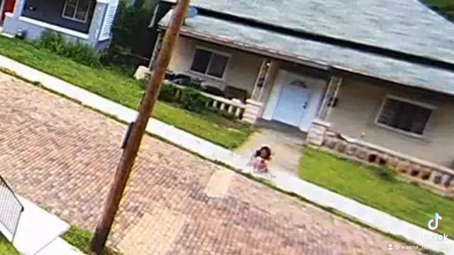 My wife tripped and I caught it on camera. смотреть онлайн